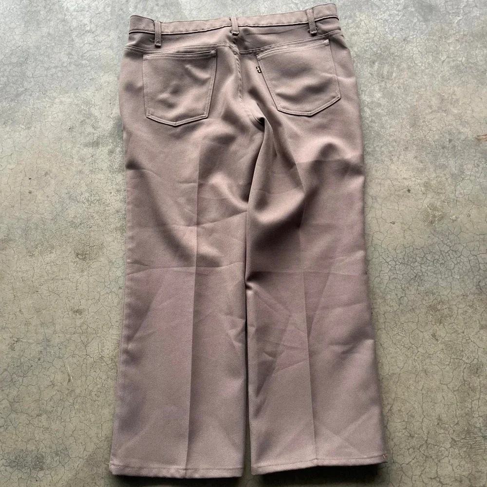 Vintage Levi's brown/grey trouser pants Scovill zipper Measures 36